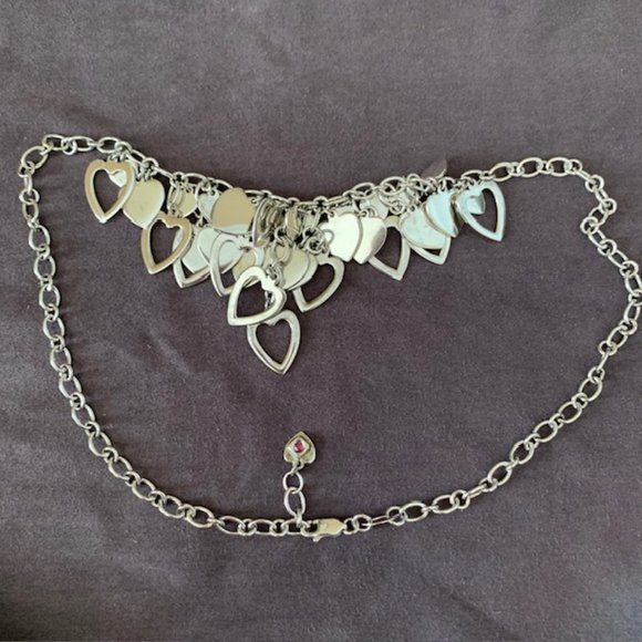 Beautiful One of a Kind Designed Silver Heart Necklace - Picture 1 of 3